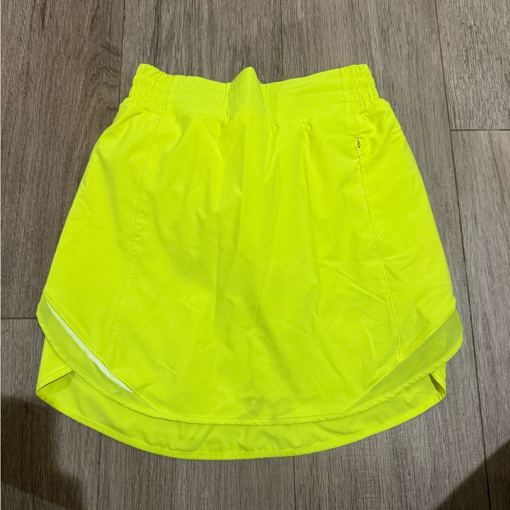 Lululemon Athletica Neon Yellow Skirt